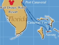 DCL  3-4 night map