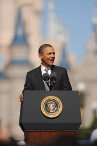President Barack Obama at Walt Disney World Resort in FL