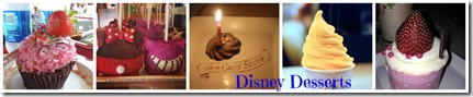 Disney desserts collage