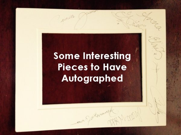 Autographed Photo Mat