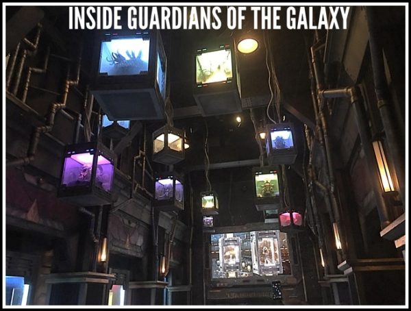 Guardians of the Galaxy inside of ride pic