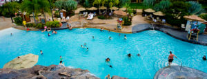 The volcano pool at Disney's Polynesian Resort