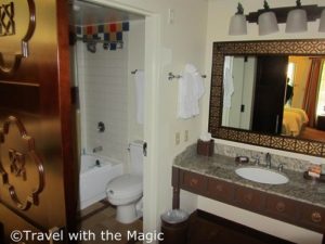 Bathroom at Disney's Coronado Springs Resort in March 2012