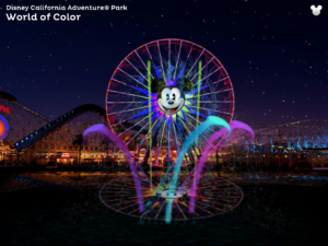 World of Color in the Disneyland Explorer App