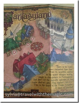 Fantasyland Map Sorcerers of the Magic Kingdom