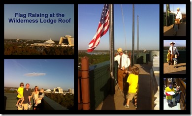 Flag Raising at the Wilderness Lodge