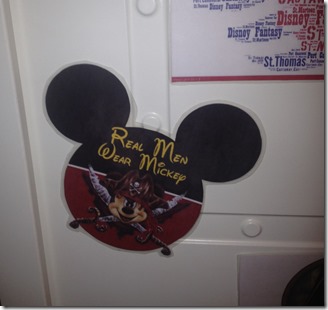 2. DCL - Fantasy - Stateroom door magnets - Real Men Wear Mickey