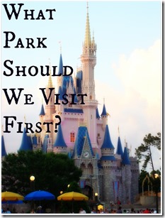 1. What Park Should We Visit First – Magic Kingdom Cinderella’s Castle TITLE