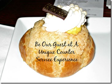 Be Our Guest at A Unique Counter Service Experience