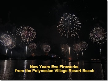 Fireworks from Polynesian Beach