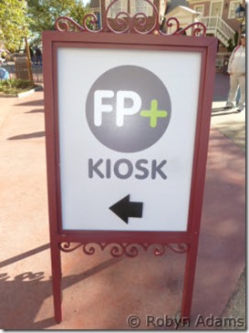 FP kiosk sign