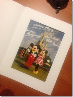 Mickey Mouse signed photo