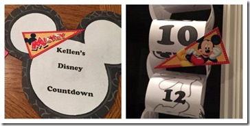 Example of Disney Countdown