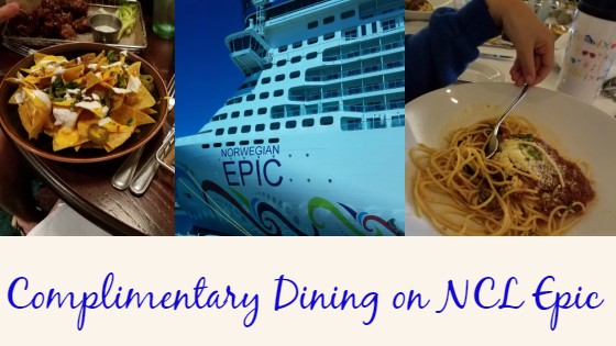 Complimentary Dining NCL Epic Title