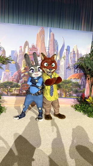 Nick and Judy from Zootopia